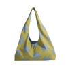 Cloth Canvas Shoulder Bag Flower Lazy Style Messenger Bag Simple Orchid Vest Bag  Outdoor