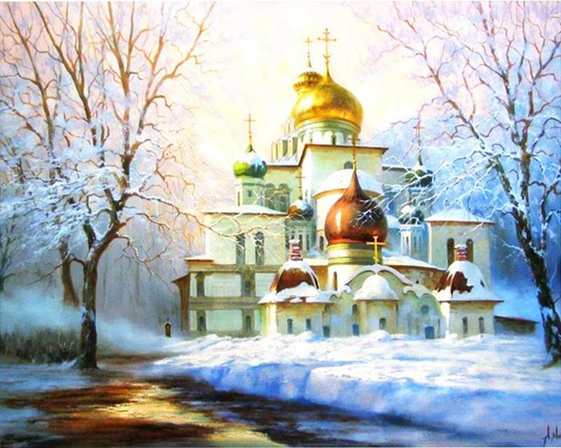 5D алмазная живопись дом картина горный хрусталь Алмазная вышивка пейзаж полный квадратный круглый ремесленный декор для дома