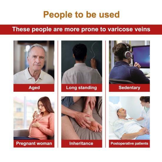 12Pcs/Bag Vessel Blockage Patch Moderate Effective Non-irritating Delicate Texture Eco-friendly Health Care Tool Portable Varicose Relief Care Patch