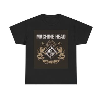 Винтажная футболка Machinehead, графический рок-арт, унисекс, из плотного хлопка