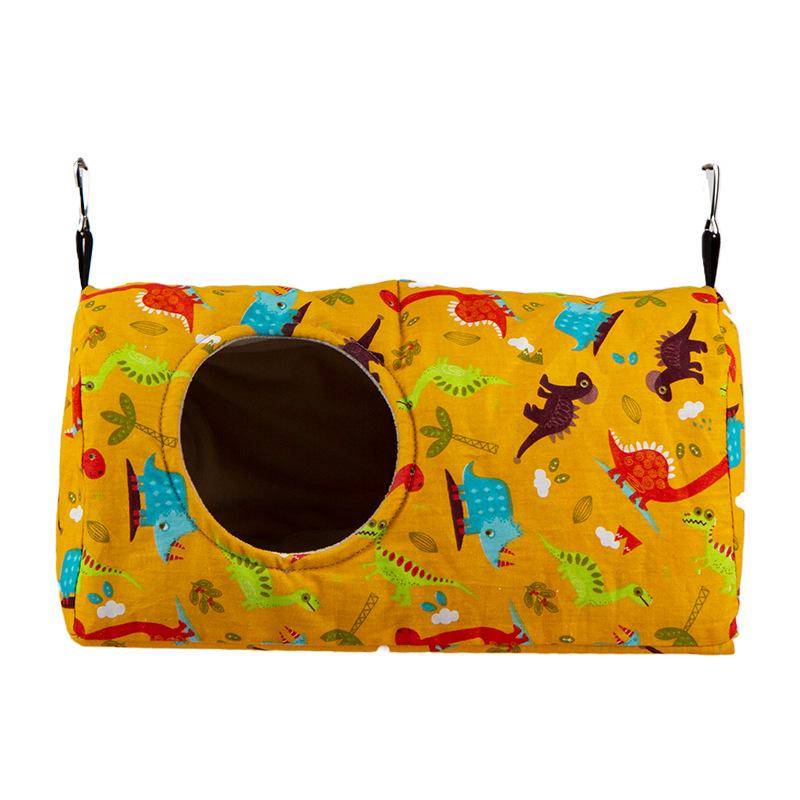 Уютное осенне-зимнее гнездо для попугая: Утолщенный цилиндрический домик-гнездовье для корелл и пионовых птиц