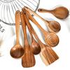 Thailand Teak Natural Wood Tableware Spoon Rice Colander Soup Skimmer Cooking Soup Spoons Scoop Kitchen Set Tool4