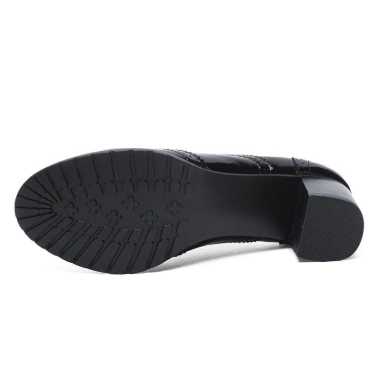 Women Brogues Shoes High Heels Derby Oxford Shoes Woman