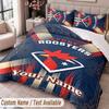 Sydney Roosters Printed Bedding Set Custom Name Text 1 Duvet Cover 2 Pillowcases For Bedroom