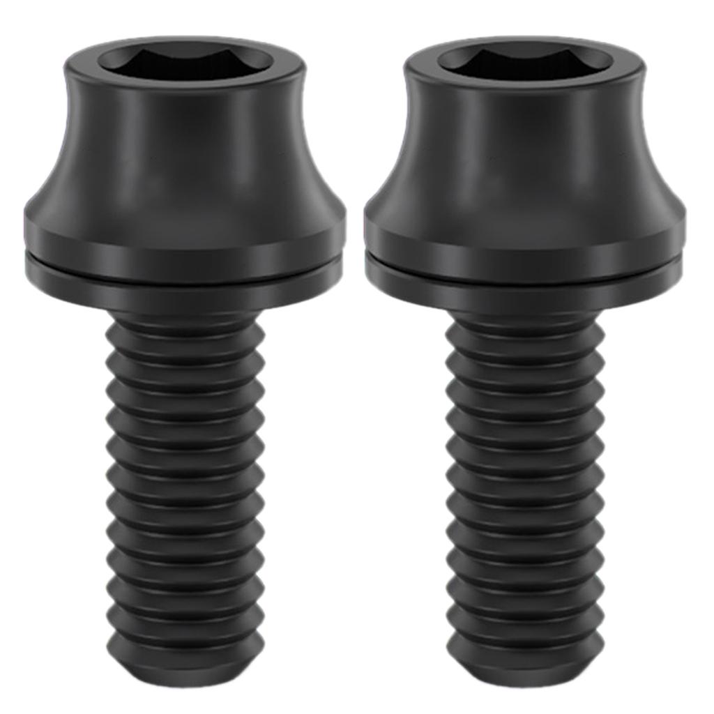 2 шт. M5x12 мм болты для крепления флягодержателя для воды, титановые сплавы, болты для крепления флягодержателя для велосипеда, винты с шестигранной головкой под торцевой ключ