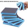 6PCS Sanding Sponge 60-320 Grit Washable and Reusable Wet Dry Sanding Blocks for Metal Wood Polishing Abrasive Tool
