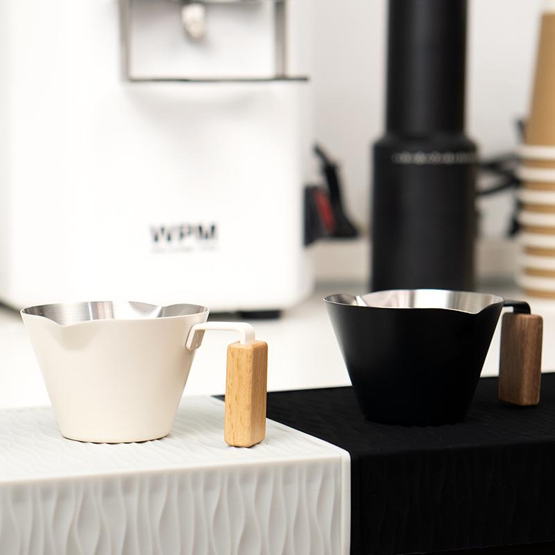 AIRFLOW 100 мл Чашка для экстракции эспрессо 304 Нержавеющая сталь Двусторонняя Домашняя С гравированной меркой Итальянская чашка для эспрессо в унциях Прочная