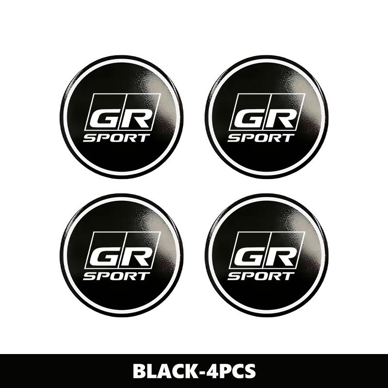 EBN5   For Toyota 4Pcs 56MM Car Wheel Center Hub Caps Logo Sticker GR Yaris Corolla Prius Aqua Vios Mirai Hilux Auris CHR