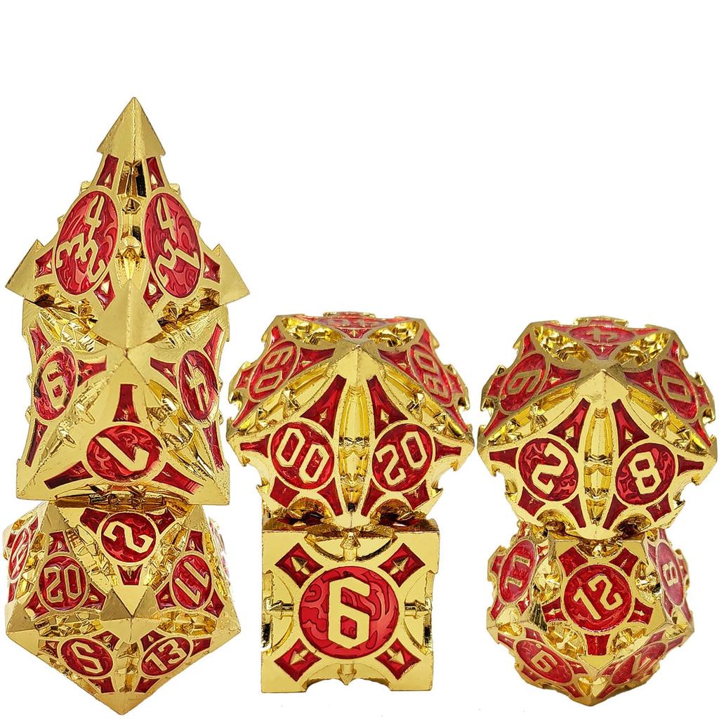 Металлический набор игральных костей DND D20 Polyhedral, подходит для игр Dungeons and Dragons RPG MTG Role Playing Pathfinder, настольные игры, аксессуары с сумкой для хранения