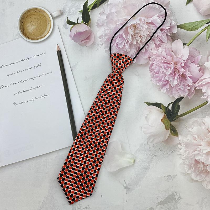 Homemade Small Tie Ins Short Cartoon Floral Printing Retro Chiffon Cute Personality Free Jk Women'S Tie Factory