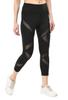 Body Smith Solid Black Mesh Workout Tights