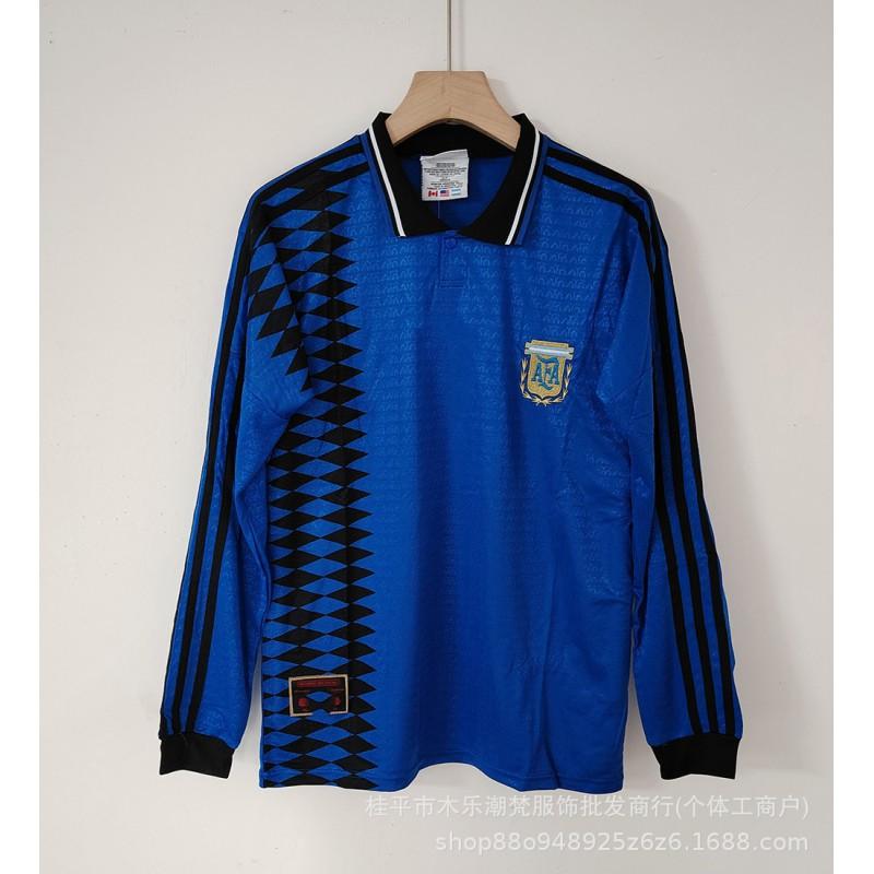 Retro Long Sleeve Soccer Jerseys World Cup National Team Argentina Germany England