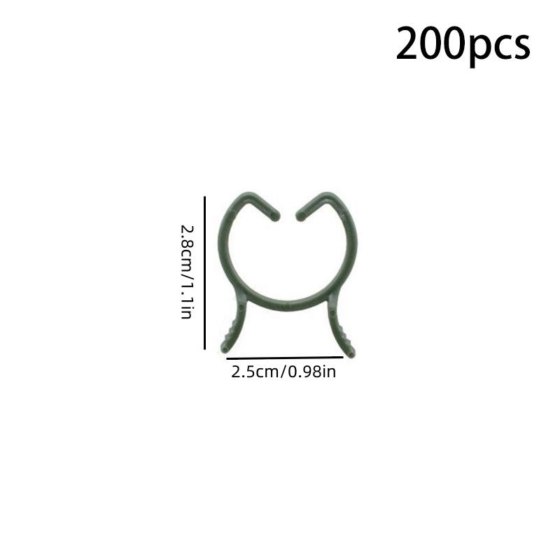 100/200 шт. зажимы для поддержки растений для вьющихся растений многоразовые зажимы для захвата садовых овощей и томатов