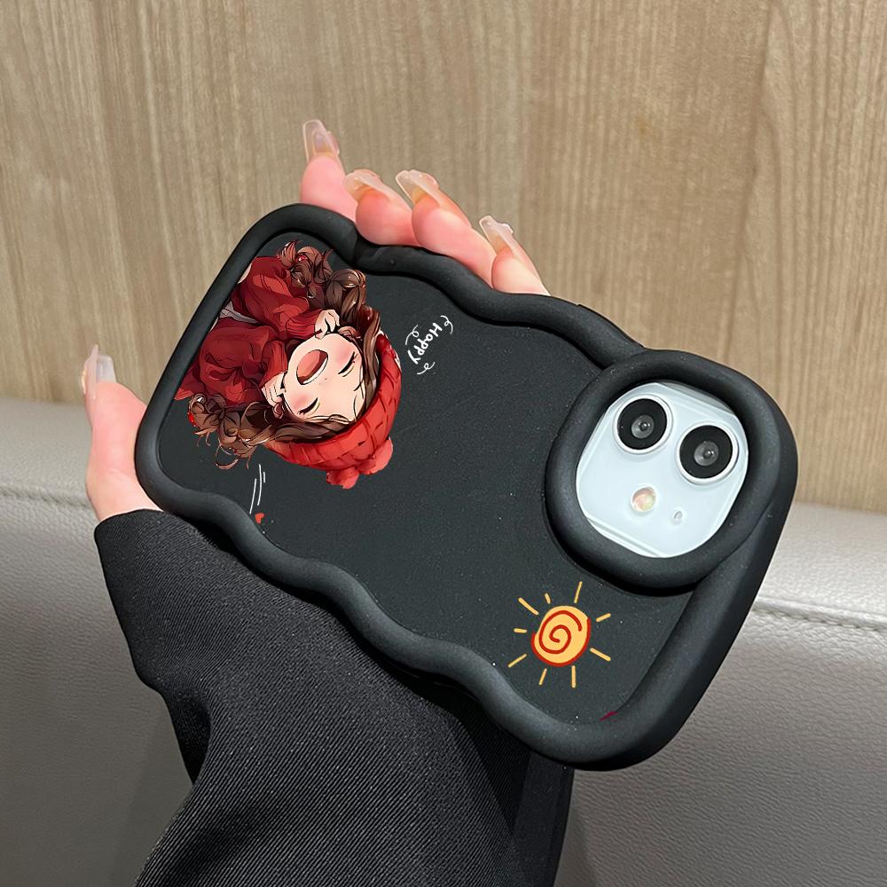 Окрашенный узор Big Wave Edge Мягкий силиконовый материал Macaron чехол для телефона противоударный защитный резиновый чехол для OnePlus Vivo Motorola Moto