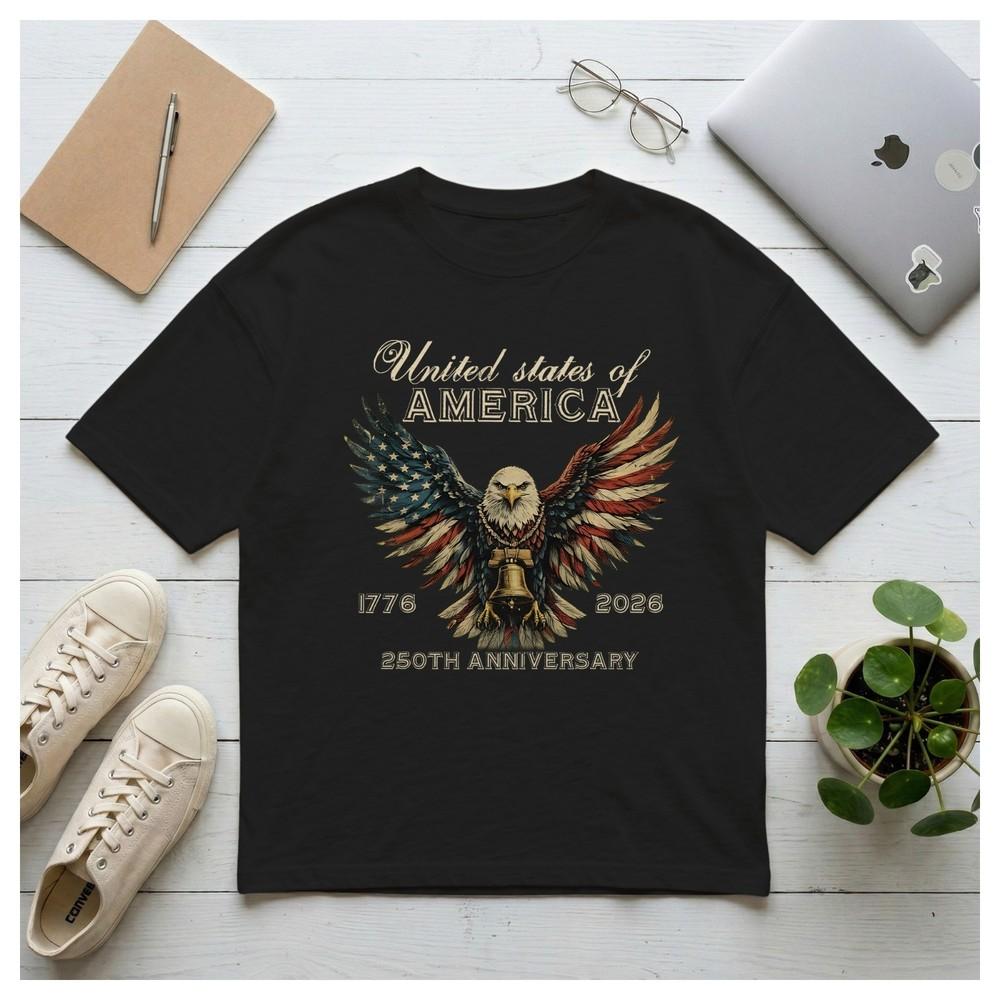 America 250th Anniversary TShirt July 4th 2026 Independence Day Patriotic Tee Unisex T-Shirt