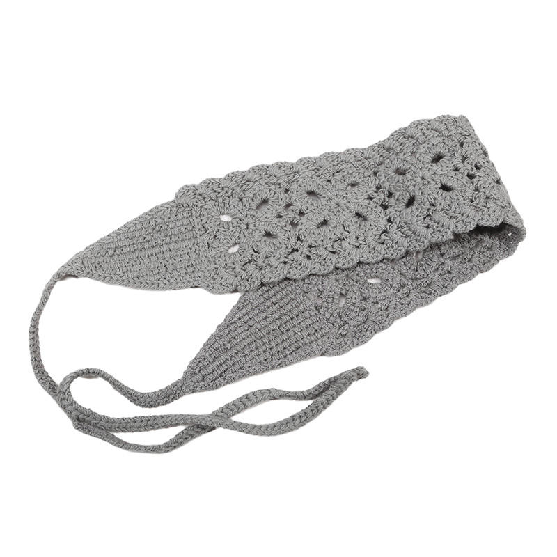 Бохо женская цветочная вязаная повязка на голову красочная тканая алая повязка на голову винтажные аксессуары для волос