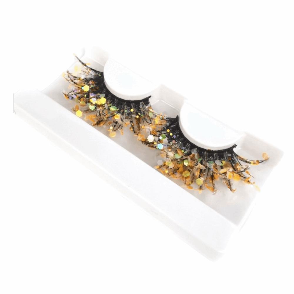 3D Mink Faux Mink Wispy Lashes 25mm False Eyelashes Extension Fluorescent Lashes NightClub Party