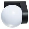 Acrylic Round Lamp Shade with PC Plastic Base Waterproof Exterior Wall Mounted Sconce Lighting Fixture Milk White