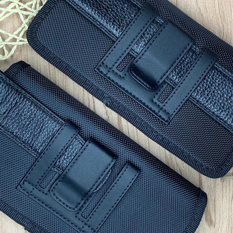 Мужской пояс с зажимом на талии и липучкой для телефонов 4,7–7,2 дюйма, нейлоновый горизонтальный рукав