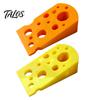 Talos 3D-печатный дверной упор-сыр, Нескользящий дверной стопор, Устойчивая базовая клиновидная форма, Защищает стены и мебель, Креативный дверной упор для спальни и гостиной