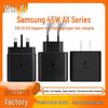 Сверхбыстрое зарядное устройство PD45W, совместимое с Samsung, стандарт UK/EU/US