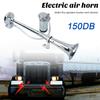 Electric Train Truck Air Horn Kit with Compressor Super Loud Waterproof Simple Installation Vehicle Loudspeaker Truck Car SUV Air Horn Set