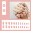 Glossy Light Pink Mid-length Fake Nails Durable & Never Splitting Comfort Fake Nails for Shopping Traveling Dating