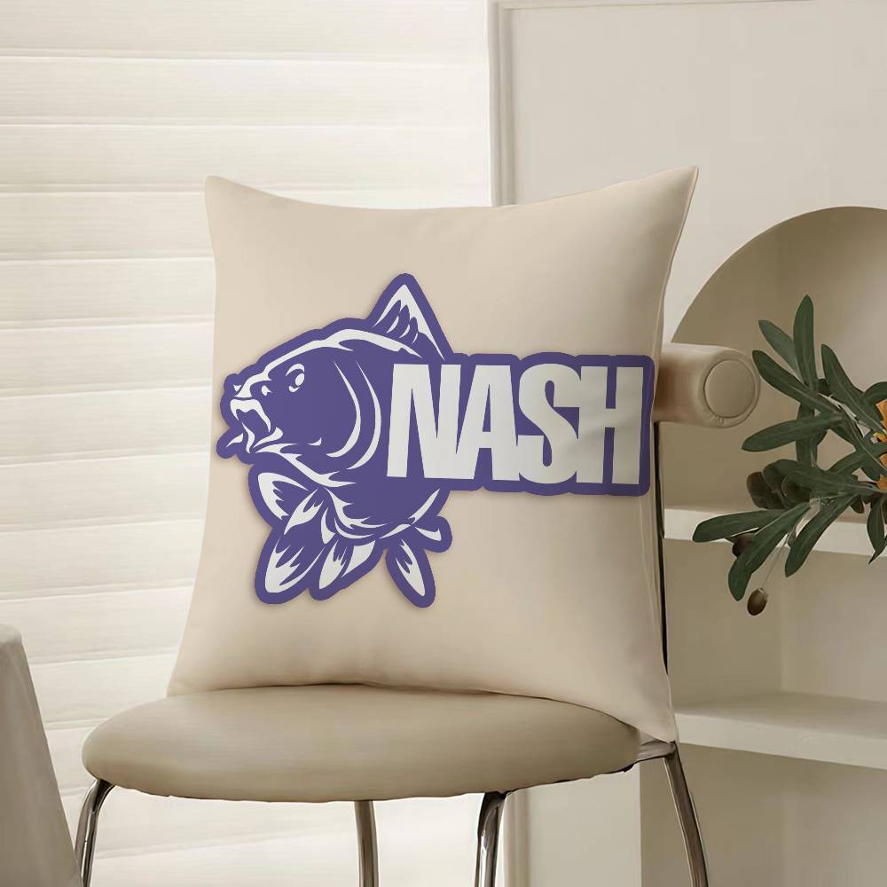 Outdoor Match With Wild Fishing Prints Nash Pillow Case Comfort Sofa Bed Silky elegant Invisible zipper Decorative cushion cover