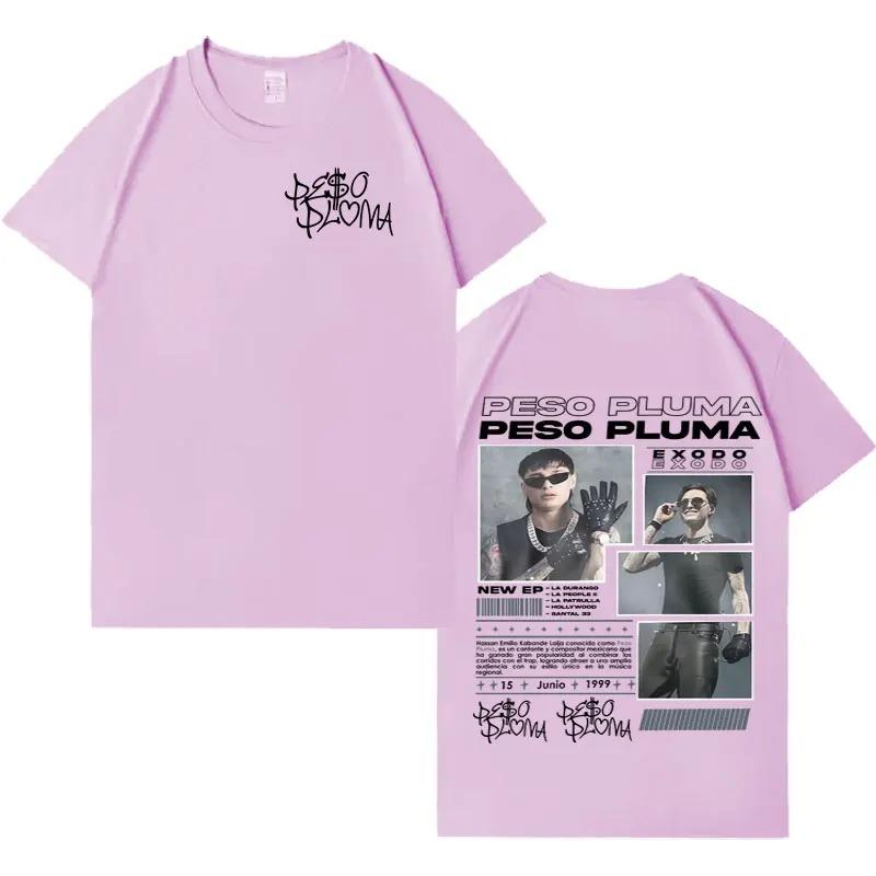 Peso Pluma New Album TShirt Mens Hip Hop HighQuality Casual Oversized Tee Harajuku Loose Short Sleeve Streetwear Tshirts