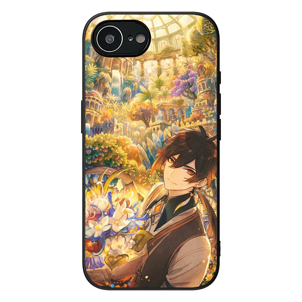 Genshin Impact ZhongLi Zhong Li Phone Cover Case for OPPO A54 A40 A60 A80 A18 A16 A17 A38 A78 A79 A57 A55 A96 A15 A12 Casing