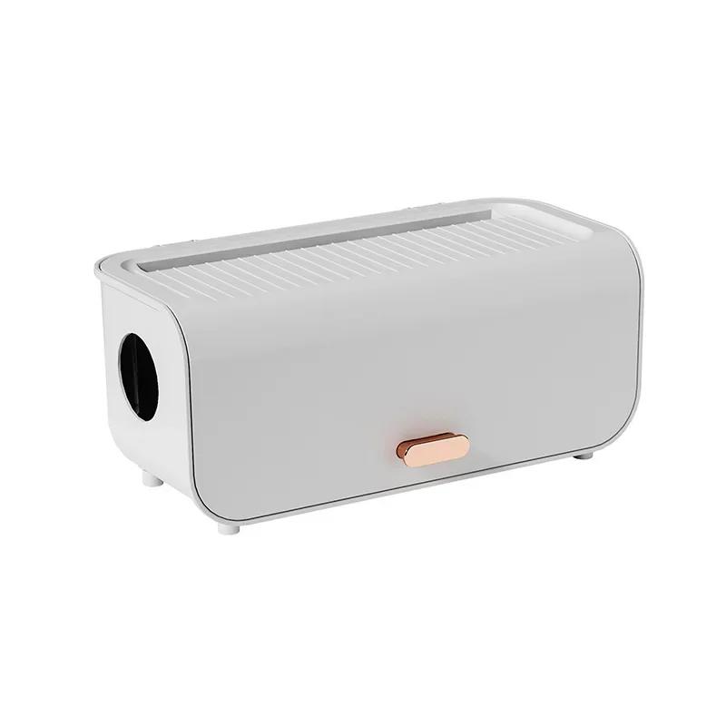 Настольный ящик для хранения кабеля, чехол для хранения линии электропередачи, пылезащитный водонепроницаемый органайзер для розетки для зарядного устройства, чехол для проводов, органайзер для намотки кабеля