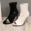 Women's Shoes 2024 High Quality Slip-on Women's Boots Pleated Office and Career Sexy Pointed Zapatos