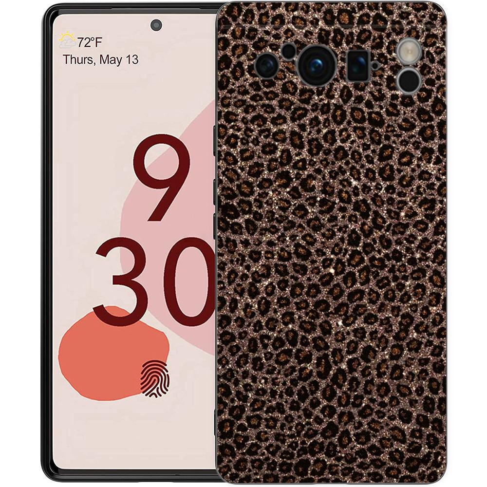 Модный Чехол для Телефона с Принтом Тигра и Леопарда для Google Pixel 9 8 9A 8A 7 7A 6 Pro XL 6A 5G Черный Мягкий Задник Роскошная TPU Крышка