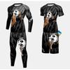 Mens 4-Piece Athletic Compression Set Breathable Workout Suit Gym Running Cycling Fall