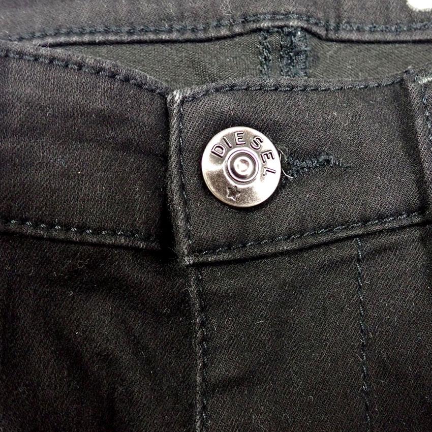 [Б/у] DIESEL/Diesel черные узкие брюки 25 дюймов [b40-57]