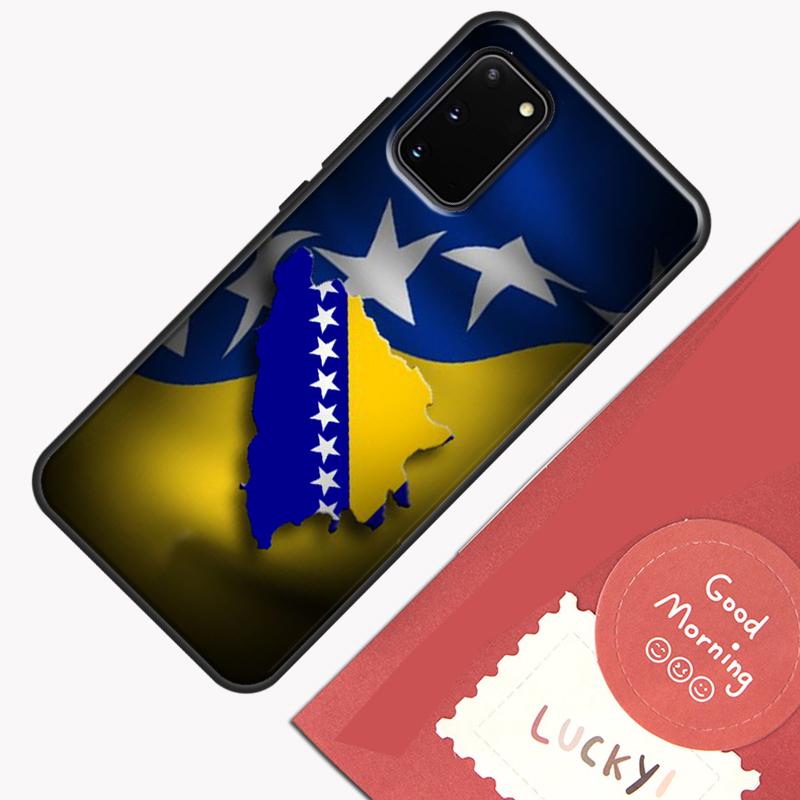 Чехол для телефона с флагом Боснии для Samsung Galaxy S26 S25 S24 S20 S21 S22 S23 Ultra S10 Plus S25 FE Защитный корпус