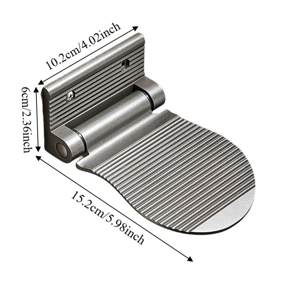 Aluminum Zinc Zinc Alloy Bathroom Pedals Wall Mounted Shower Footstool Stable Shower Foot Rest  Shaving