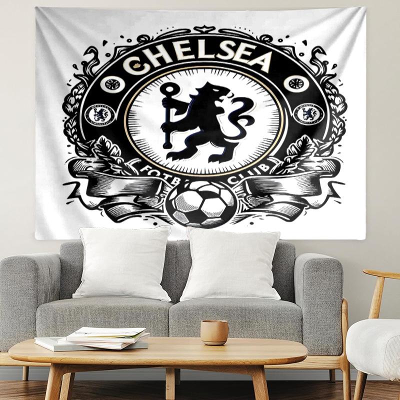 Chelsea F.C Print Tapestry, Lightweight Wall Hanging, for Bedroom, Dorm, Living Room, Home Art Decor - Birthday Christmas Gift for Friends
