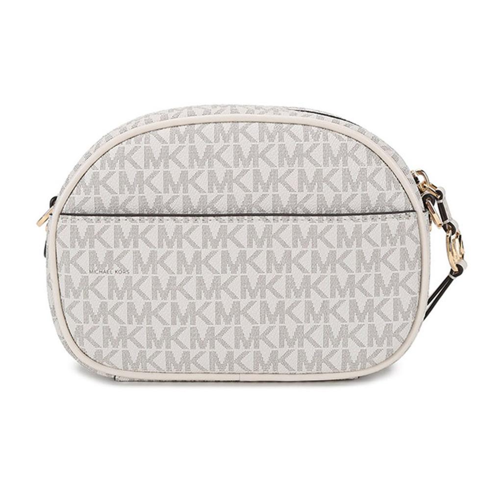 Michael Kors MK Jet Set Charm Монограмма Модная Повседневная Сумка Через Плечо На Плечо Маленькая Женская Сумка Ванильно-Белый 32S1GT9C0B-132