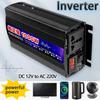 DC12V 24V в AC 220V Бытовая техника Портативный Солнечный Инвертор Чистая Синусоида Дорожный Грузовик Автомобильный Преобразователь