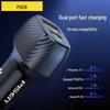 PISEN Dual Port Car Charger PD+USB Super Fast Charge for Apple Devices