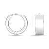 Ювелирные изделия из стерлингового серебра S925, маленькие итальянские двусторонние серьги-кольца Huggie Hoop для женщин и девочек 11 мм