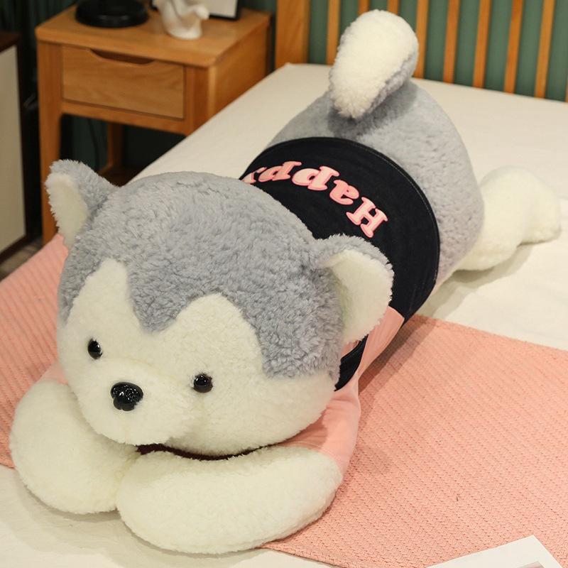 Большая кукла Хаски для пары, плюшевая игрушка, кукла-собака, подушка для сна для девочки, кукла-марионетка