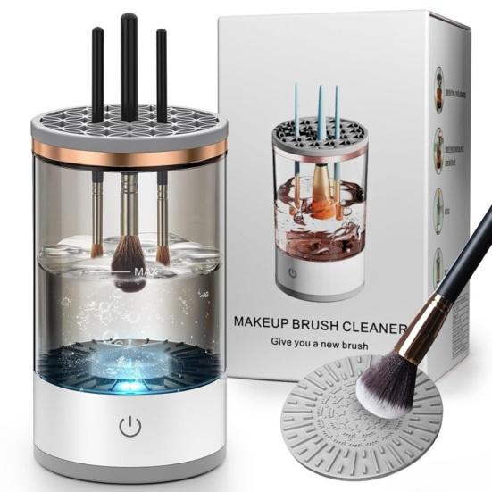 Electric Makeup Brush Cleaner USB Powered 7000RPM Multifunction Automatic Cosmetic Brush Cleaning Machine Dryer Brush Washing Tool Container