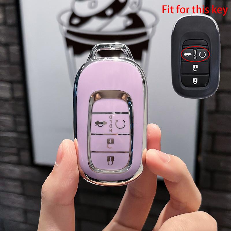 4 5 кнопок, новый чехол для ключей из ТПУ для Honda Civic 2022 2023, защитный держатель, брелок, аксессуары без ключа