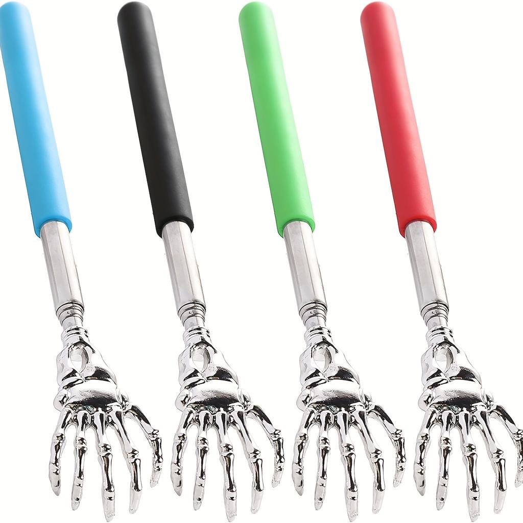Stainless Steel Rear Scraper with Adjustable and Extendable Claws for Easy Carrying and Massage To Relieve Itching