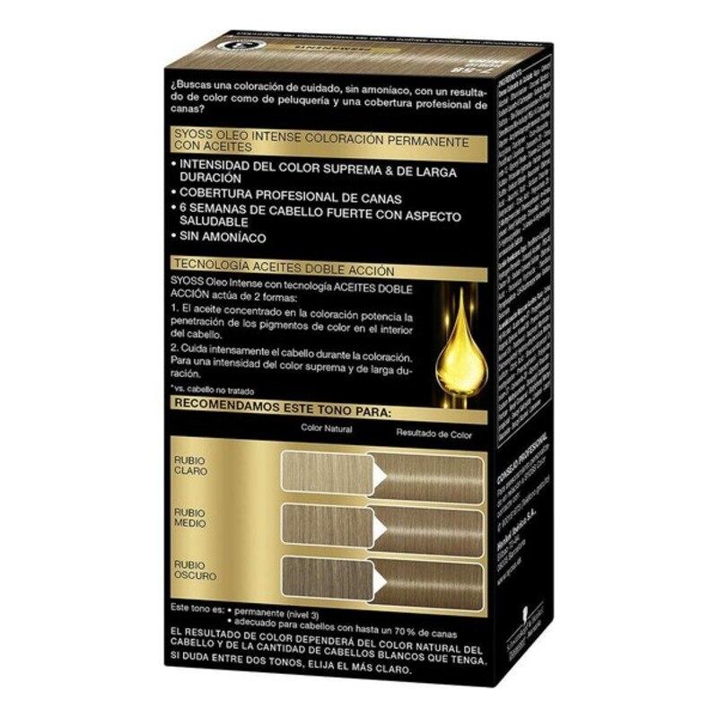 Syoss Oleo Intense Hair Dye, Permanent, Ammonia-Free, No. 7-58 Cool
