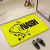 Brand N Nash Fishing Floor Mat Eco  Flannel Doormat Non Slip Odorless Indoor Floor Rug Soft Short Plush Home Mat
