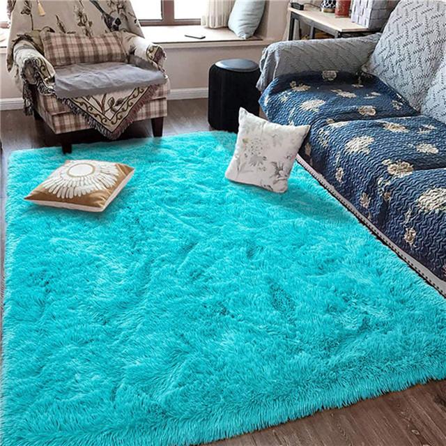 Delicate Keep Warm Home Decor Carpets For Windows And Bedsides Fluffy In The Living Room Household Plush Fashion Carpet 