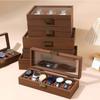 Walnut Wood Wooden Watch Box Soft Watch Pillow Watch Display Box Watch Storage Box  Gift Packaging
